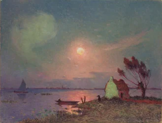 Dunstiges Sonnenlicht, Bretagne, ca. 1915