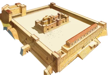 Tempel in Jerusalem. Der Tempel des Herodes