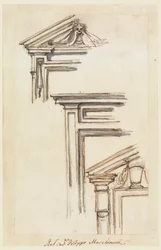 Drei Fenster- oder Türrahmen