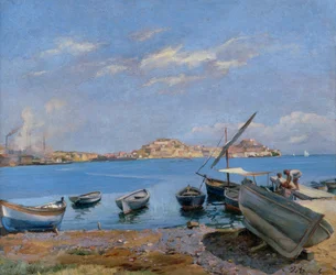 Portoferraio von San Giovanni aus gesehen