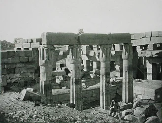 Ruinen von Karnak, Theben, veröffentlicht c.1900