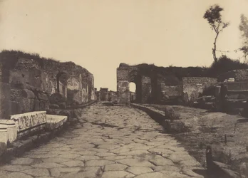 Pompeji, Pompeiusstraße, Grabdenkmal von Mamia, ca. 1853