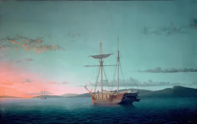 Lumber Schooners am Abend in der Penobscot Bay