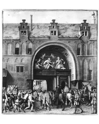 Einzug von Hercule Francois von Frankreich, Herzog von Alençon (1554-84) in Antwerpen, 19. Februar 1582