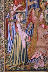 Serie Die Geschichte von Johannes dem Täufer: Die Taufe Christi (Het doopsel van Christus). Atelier Brüssel. 1515-1520.