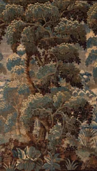 Flämischer Wandteppich. Verdure. Ende 17. - Anfang 18. Jahrhundert. Eigentum der Kirche Sint-Walburgakerk Oudenaarde (Dekenij van de Sint-Walburga).