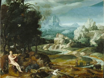 Landschaft mit Orpheus, ca. 1570