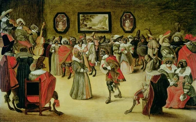 Affen und Katzen auf einem Maskenball, 1632