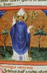 Ms Gen 1111 Seite aus der Legenda Aurea, Brügge, ca. 1400-10