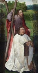 Der heilige Andreas und der Stifter, der heilige Jakobus [2 Tafeln]