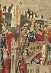 Wandteppich zeigt die Eroberungen von König Alfons V. von Portugal