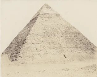 Djizeh Nekropole von Memphis, Pyramide von Chephren, 1851-52, gedruckt 1853-54