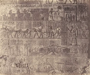 El-Kab élethya, Hypogäische Architektur - Grab von Phapé - Skulptur..., 1851-52, gedruckt 1853-54