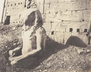 Karnak Theben, Dritter Pylon - Koloss aus Kalkstein, 1851-52, gedruckt 1853-54