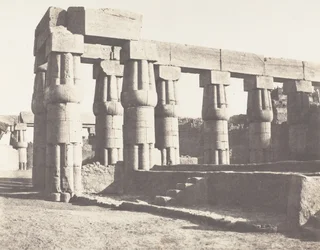 Louksor Theben, spätere Konstruktion - Parallele Galerien, 1851-52, gedruckt 1853-54