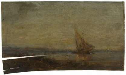 Vor Martigues, das gelbe Segel