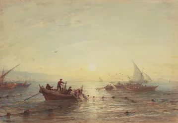 Thunfischfang bei Sonnenaufgang vor der Küste von Marseille