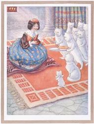 Die Katzen brachten der Prinzessin eine Mäusetorte