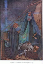 So lag der König wie eine zerbrochene Säule (Morte D