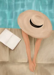 Sommerliche Poolentspannung