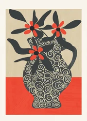 Lebendige Blumenvase