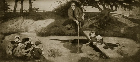 Dalton sammelt Sumpfgas, Illustration aus 