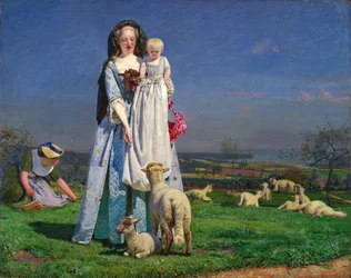 Hübsche Baa-Lämmer, 1850er