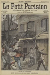 Ein Bergarbeiterhaus unter Belagerung in St. Etienne, Frankreich