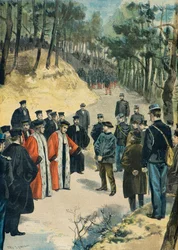 Rekonstruktion des Mordes am Apotheker von Limours im Jahr 1897