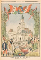 Der ungarische Pavillon auf der Weltausstellung 1900 in Paris, Illustration aus 