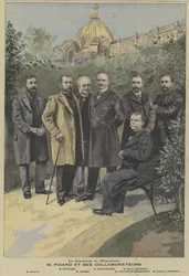 Die Organisatoren der Weltausstellung 1900 in Paris