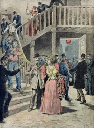 Die Verhaftung von Prostituierten in Pariser Hotels, aus 