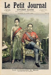 Der König und die Königin von Siam, Illustration aus „Le Petit Journal“, 10. Juni 1893