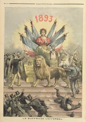 Allgemeines Wahlrecht, Illustration aus dem Supplement von 