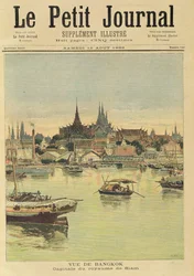 Ansicht von Bangkok, aus „Le Petit Journal“, 12. August 1893