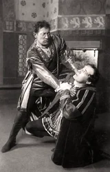 Lewis Waller 1860-1915 und Harry Brodribb Irving 1870-1919, englische Schauspieler, 1906