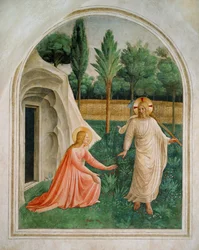 Noli me tangere und Christus trifft Maria Magdalena im Garten