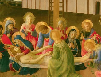 Beweinung des toten Christus, 1436-41 (Detail)