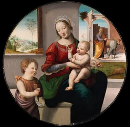Die Heilige Familie mit Johannes dem Täufer