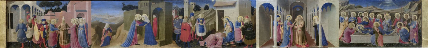 Predella des Altars Die Verkündigung, ca. 1433-1434