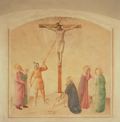 Kreuzigung, der Lanzenhalter, ca. 1438-45