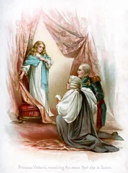 Prinzessin Victoria erhält die Nachricht, dass sie Königin ist, 1897