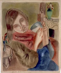 Mädchen mit einer Schüssel