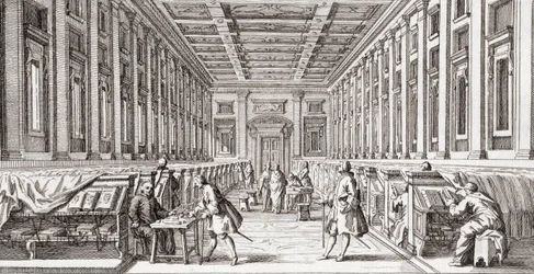 Laurentianische Bibliothek, späte 18. Jahrhundert.