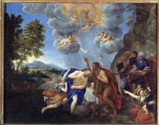 Die Taufe Christi - Gemälde von Francesco Albani, genannt l