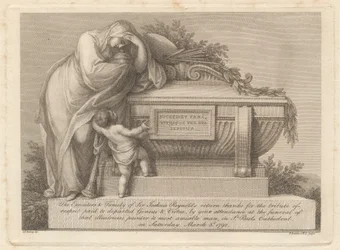 Trauerkarte von Sir Joshua Reynolds