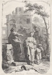 Hagar in die Wildnis geschickt, 1758