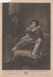 Mr. Kemble in der Rolle von König Richard III. - "Richard III," Akt V, Szene V