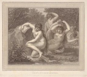 Nymphen und Diana beim Baden