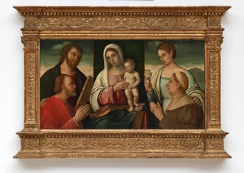 Madonna mit Kind, Heiligen und Stiftern